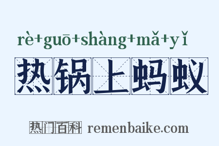 热锅上蚂蚁是什么意思的图片
